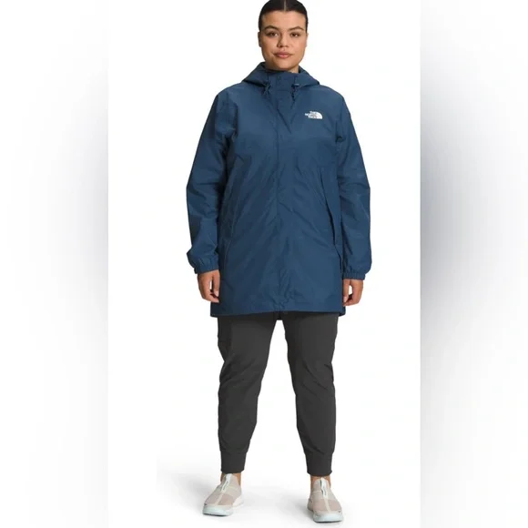 NWT! THE NORTH FACE WOMEN'S ANTORA PARKA WATERPROOF RAIN JACKET Shady Blue S~1X - Picture 1 of 16
